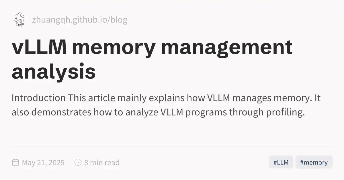 vLLM memory management analysis